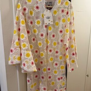 Elegant Floral Lace Long Sleeve Dress